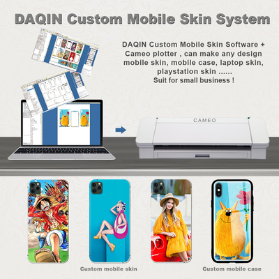 Daqin 관례는 자르기를 위한 커트 비닐 스티커 기계 아름다움 주된 소프트웨어 죽습니다