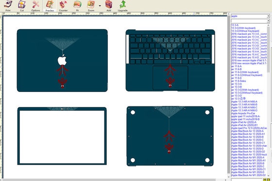 개인 DIY 및 전문가를 위해 설계된 노트북 스킨 제작 기계, 포괄적인 재료 패키지 및 소프트웨어 지원 포함